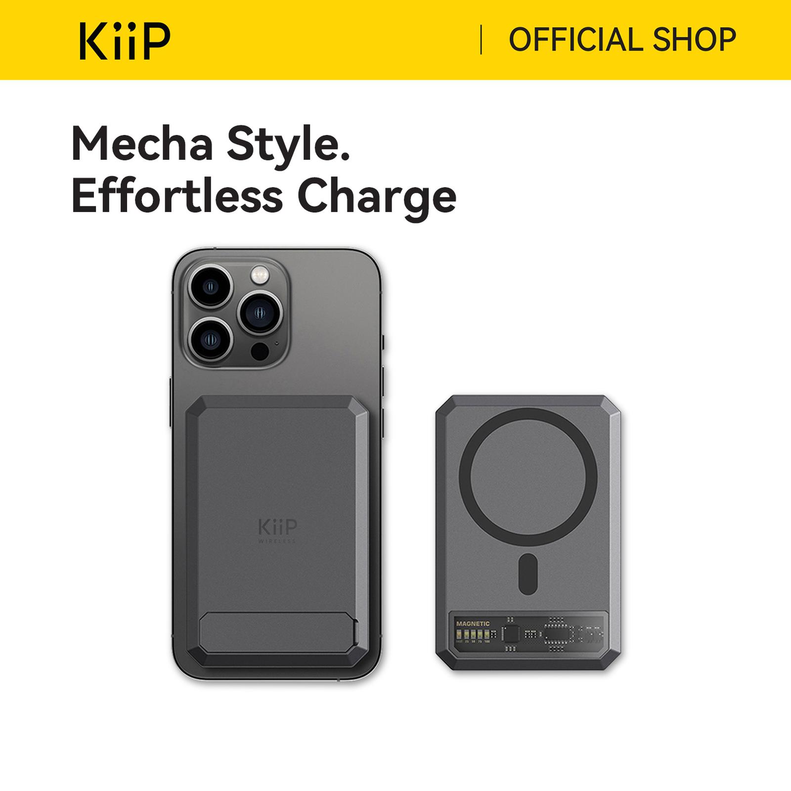 KiiP EW54 Powerbank Magnetic Magsafe 20W Fast Charging Type C PD 10000 mAh Pengisi Baterai Telepon Pon…