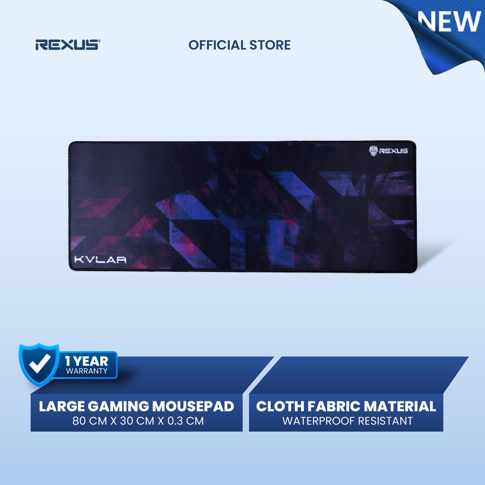 Rexus Kvlar T10 - Mousepad Gaming Speed - Edition XL Mouse - Black, Standar