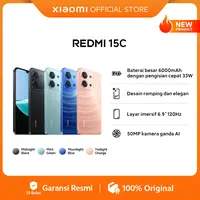 Xiaomi Redmi 15C (6+128) (8+256) | Baterai 6000mAh | Layar Imersif 6.9" 120Hz | 50 MP [Offical Store]