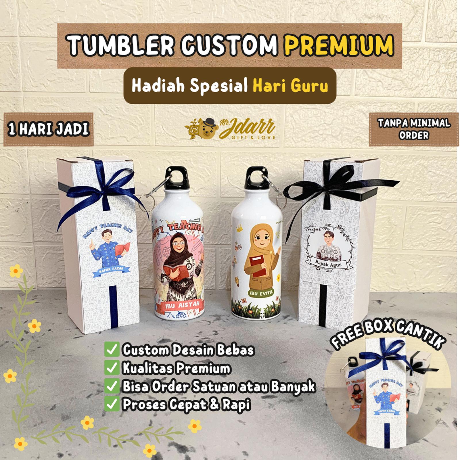 Tumbler Sport Custom Hari Guru / Kado Spesial guru Day