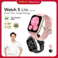 [Exclusive STEVEN STENLYY] oraimo Watch 5 Lite Smartwatch [OSW-804] Layar 2.01'' Bluetooth Tahan Lama…