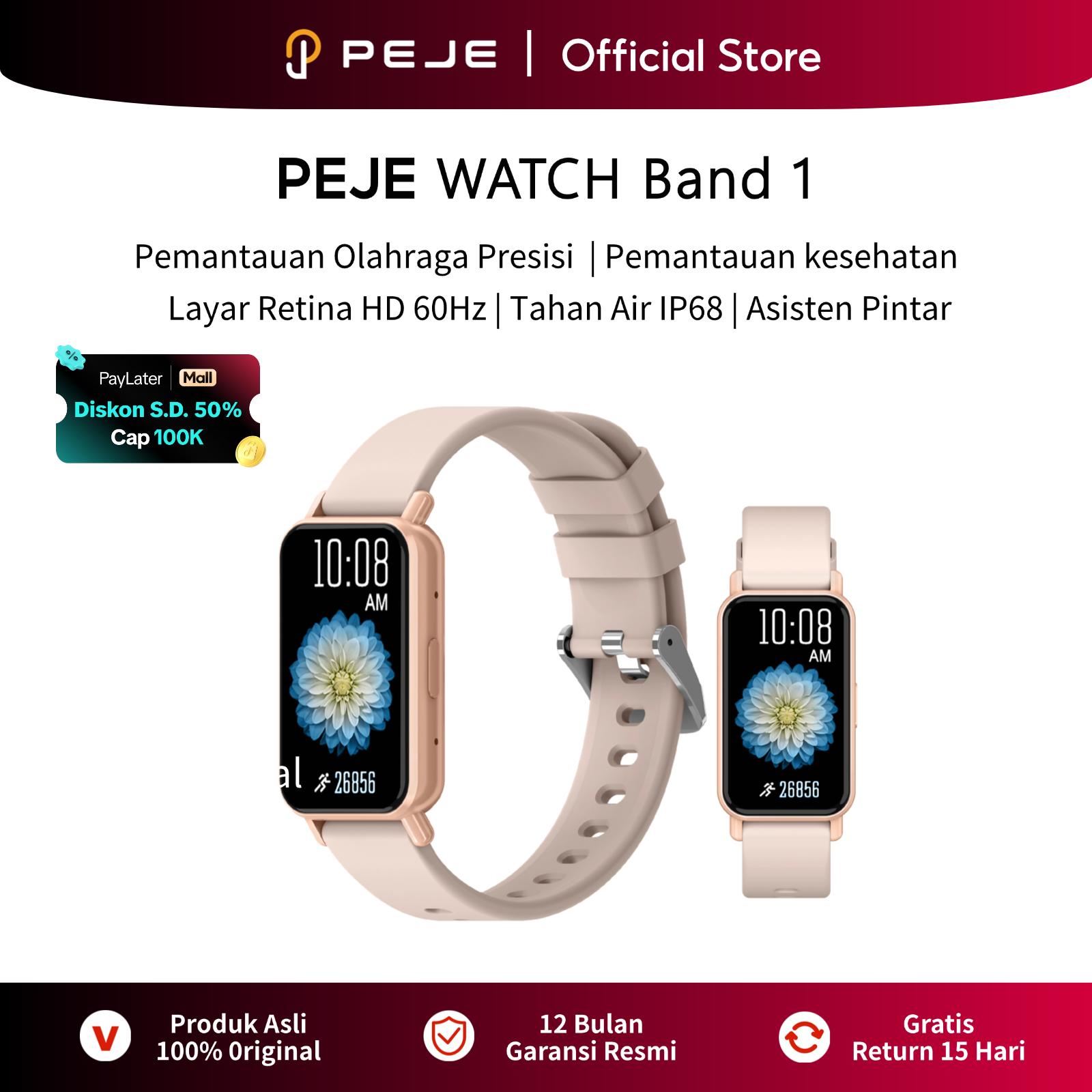 PEJE Band1 Smartband Bluetooth Call Health Management Waterproof 100+ Sport Modes Refresh rate 60 Hz -…