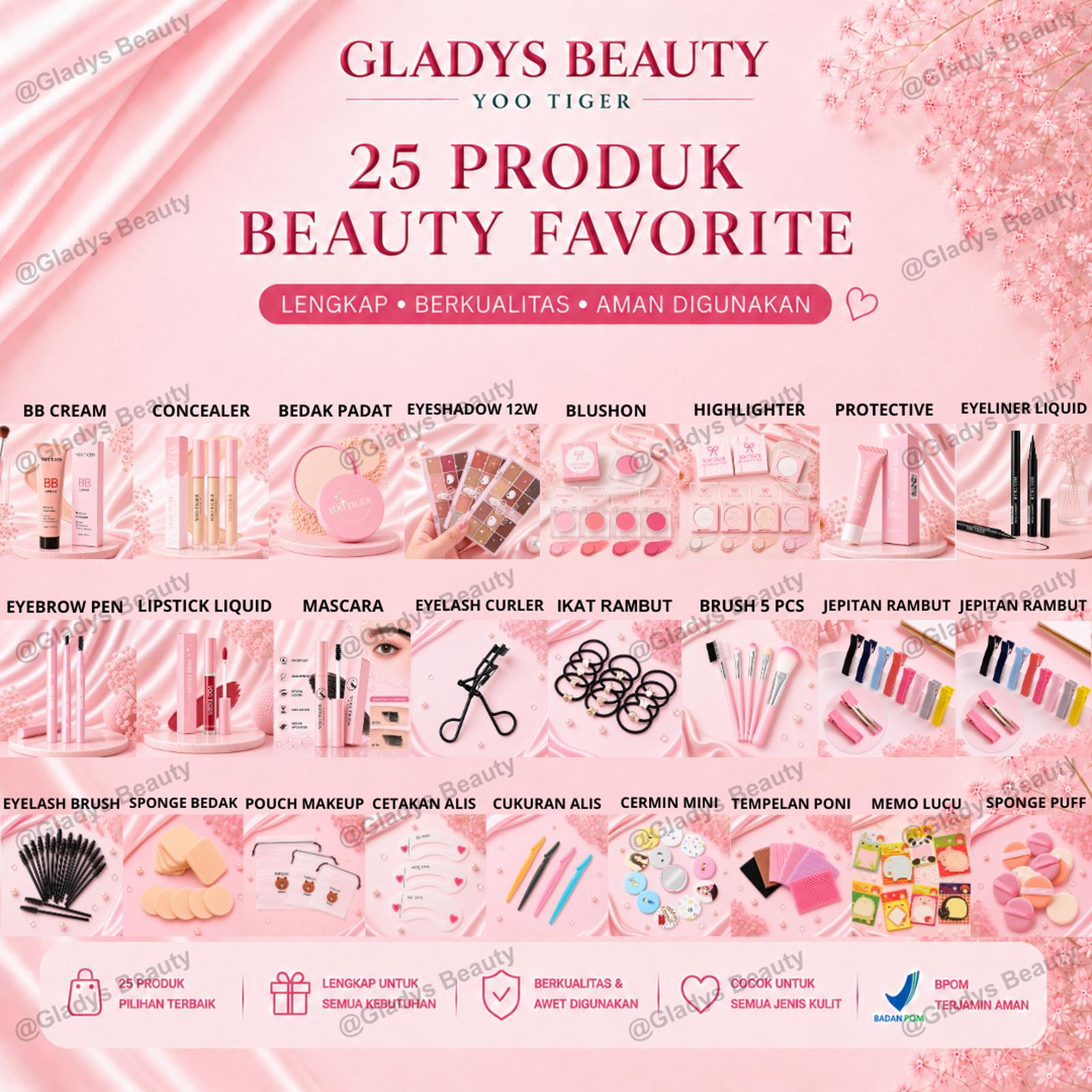 BPOM-Makeup Set 25 Item YOO TIGER – Paket Makeup Lengkap Harga Terjangkau - #01