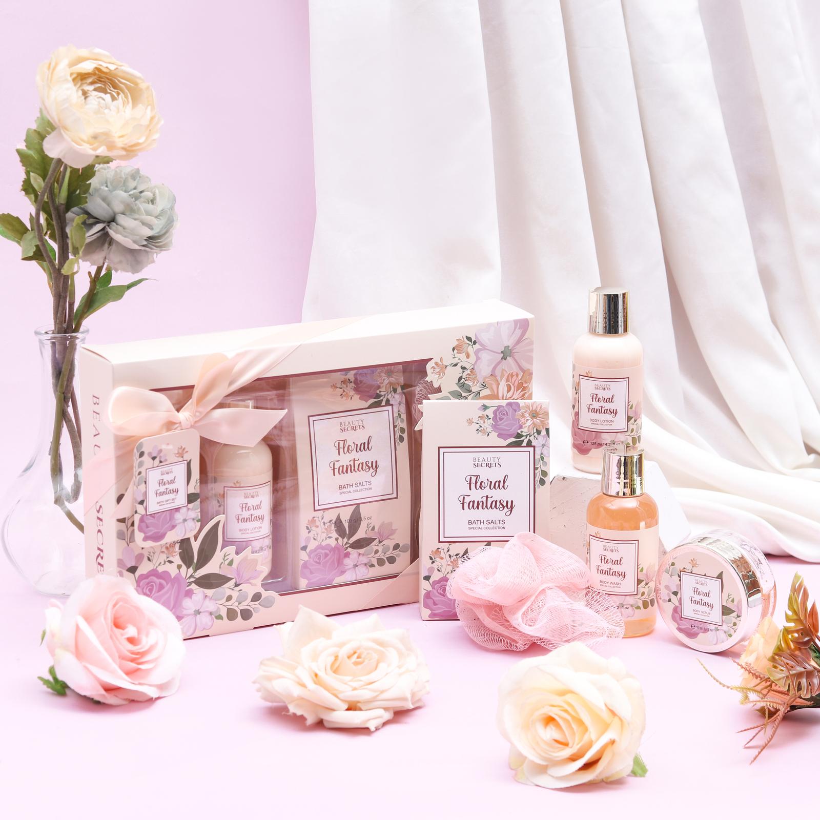 BEAUTY SECRETS FLORAL FANTASY hadiah SET HAMPERS BUNDLE