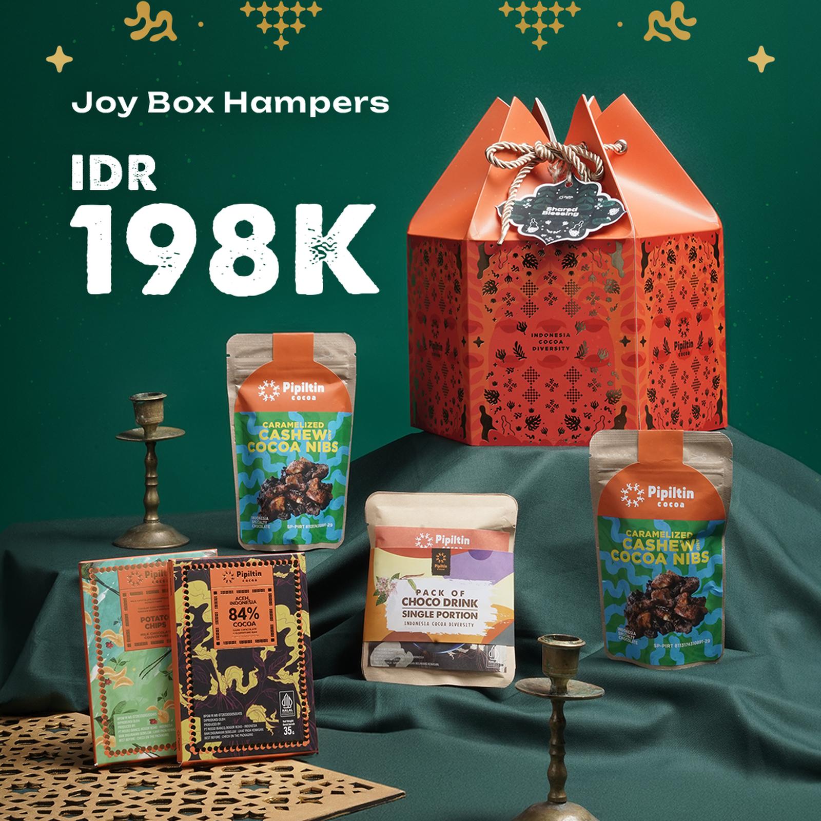Chocolate Joy Box Hampers - Chocolate hadiah box - Round Hampers