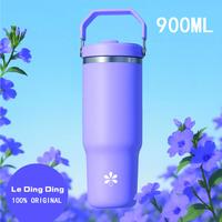 LeDingDing-Tumbler Portable Stainless SUS316 900 mL Thermos Cup Vacuum Insulated Gelas termos mobil Bo…