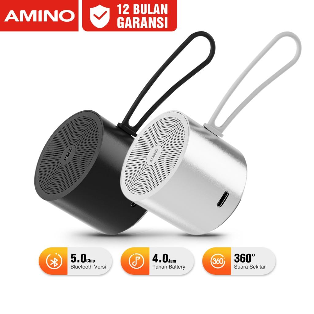 AMINO M1 Portable Speaker Stereo Mini HiFi Wireless Speaker Waterproof / Round Bluetooth Wireless Spea…